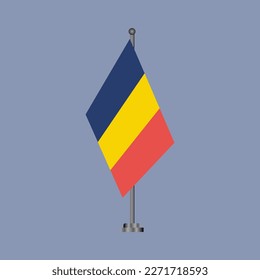 Illustration of Romania flag Template