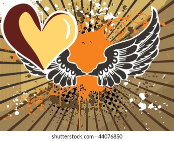 illustration of romantic wallpaper