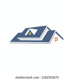 illustration for roofing house service, vector art.