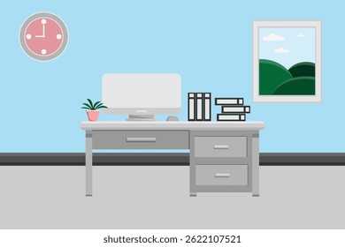 illustration, room, lamp, cartoon, table, vector, design, modern, interior, indoor, background, furniture, mug, armchair, home, graphic, living room, decor, house, nobody, trendy, scene, empty,