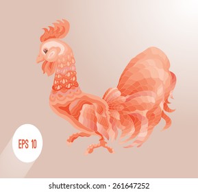 Illustration of a rooster.