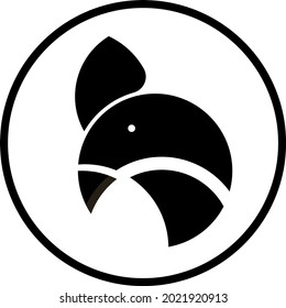 an illustration of rooster black and white suitable for foods industry