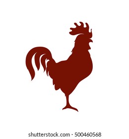 Illustration of rooster's silhouette
