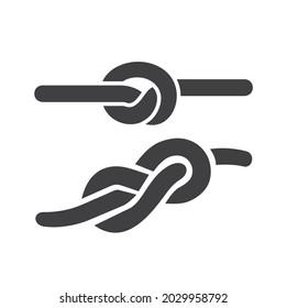 illustration of rope, rope icon, vector art.