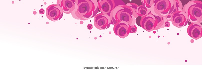 Illustration of a Rose Background