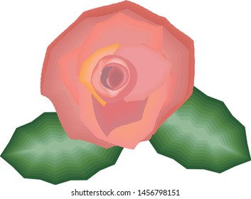 It is an illustration of the rose flower.
