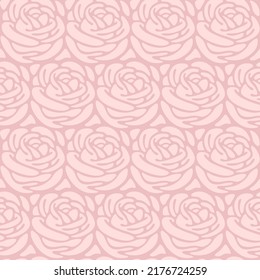 Ilustración de la flor de rosa. Patrón de contorno vectorial para cosméticos, perfumería y envasado de alimentos.