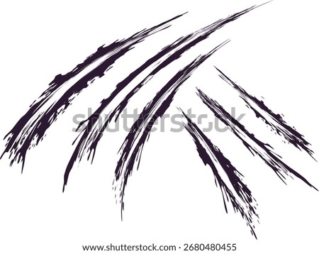 Illustration of rough claw marks