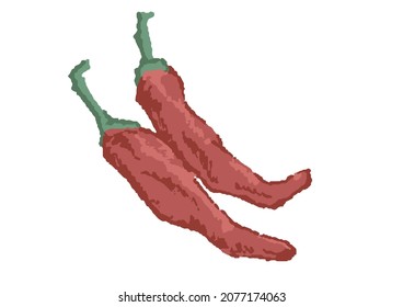 Illustration of a rough and warm touch pepper