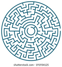 Illustration Of The Round Maze