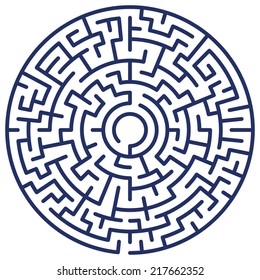 Illustration of the round maze