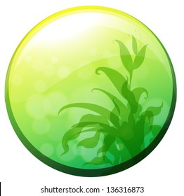 Illustration einer runden Vorlage mit Farbverlauf-Farben auf weißem Hintergrund
