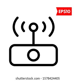 illustration of router flat icon