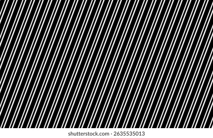 Ilustração de linhas de linhas pretas inclinadas sobre fundo branco. Textura de linhas inclinadas.