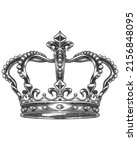 Illustration of the royal crown. High Detailed Vector Art	