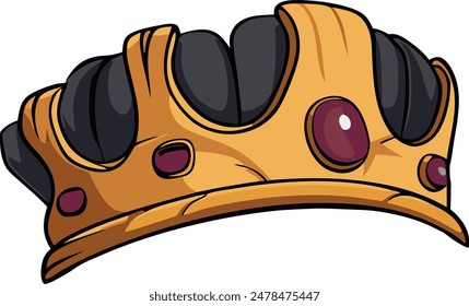 Illustration of royal crown. Which can be used as accessories, crown, assets, which could be placed on any head character and use it as traits for your nft collection.