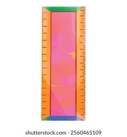 illustration of ruler, perfect for a kid school or education theme