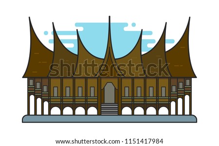 rumah gadang vector
