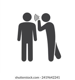 illustration of rumors or gossip, vector art.