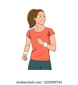 illustration of a running person