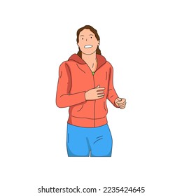 illustration of a running person