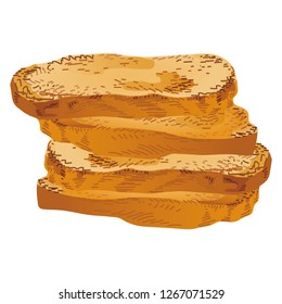 Illustration of the rusk