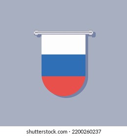 Illustration of Russia flag Template