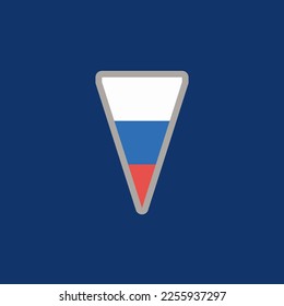 Illustration of Russia flag Template