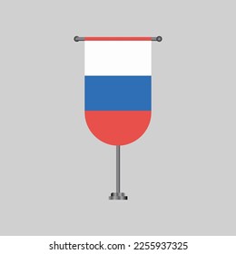 Ilustración de la plantilla de la bandera de Rusia