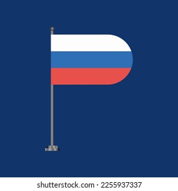 Illustration of Russia flag Template