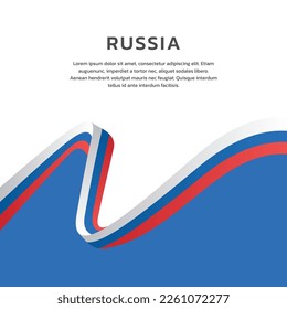 Illustration of Russia flag Template