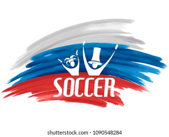 illustration of Russia Football Championship soccer sports Russia background