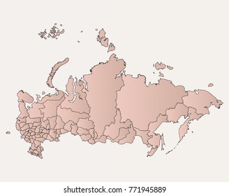 Illustration of the russia map 