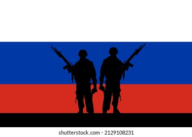 ilustración de soldados rusos que vigilan la zona fronteriza de ærussia y ukraine