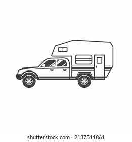 Illustration Rv Vehicle Vector Art Stock Vector (Royalty Free ...