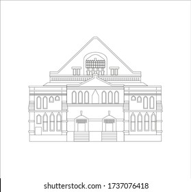 illustration of ryman auditorium city nashville in usa