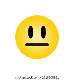 Illustration sad emoticon icon vector simple for sticker and print sign