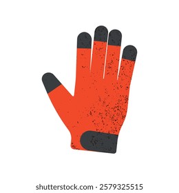 Illustration of a safety glove. Worker safety gear.