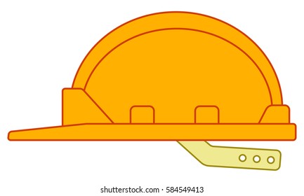 Illustration of the safety hard hat icon