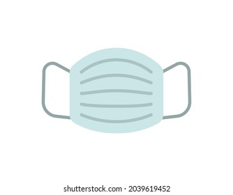 illustration of a safety mask. safety equipment. items to keep or protect the mouth and nose to keep them safe from dangerous foreign objects. flat cartoon style. vector design