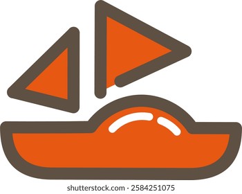 an illustration of a sailboat