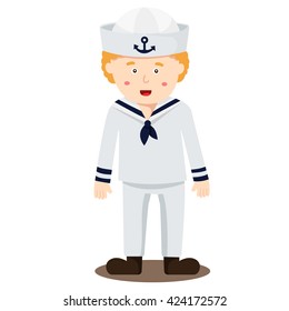 Illustration Sailor Boy Stock Vector (Royalty Free) 424172572 ...