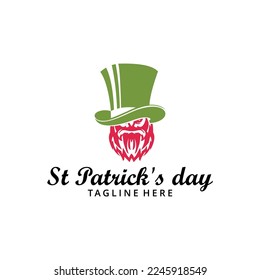 Illustration Saint patrick elf face