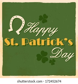 illustration of Saint Patrick's Day background with clover leaf