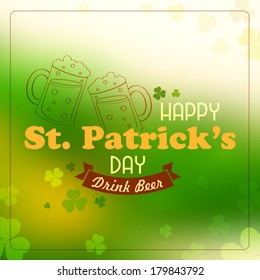 illustration of Saint Patricks Day background