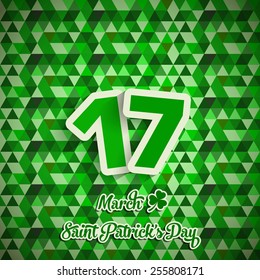 Illustration of saint Patrick's day,seventeenth march.