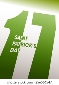 Illustration of saint Patrick's day,seventeenth march.