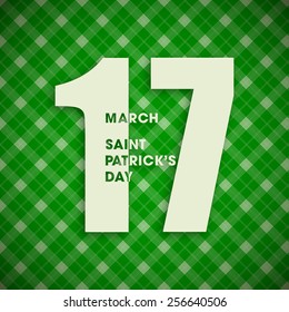 Illustration of saint Patrick's day,seventeenth march.