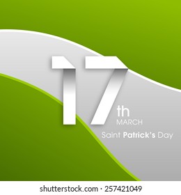 Illustration of saint Patrick's day,seventeenth march.