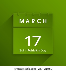 Illustration of saint Patrick's day,seventeenth march.